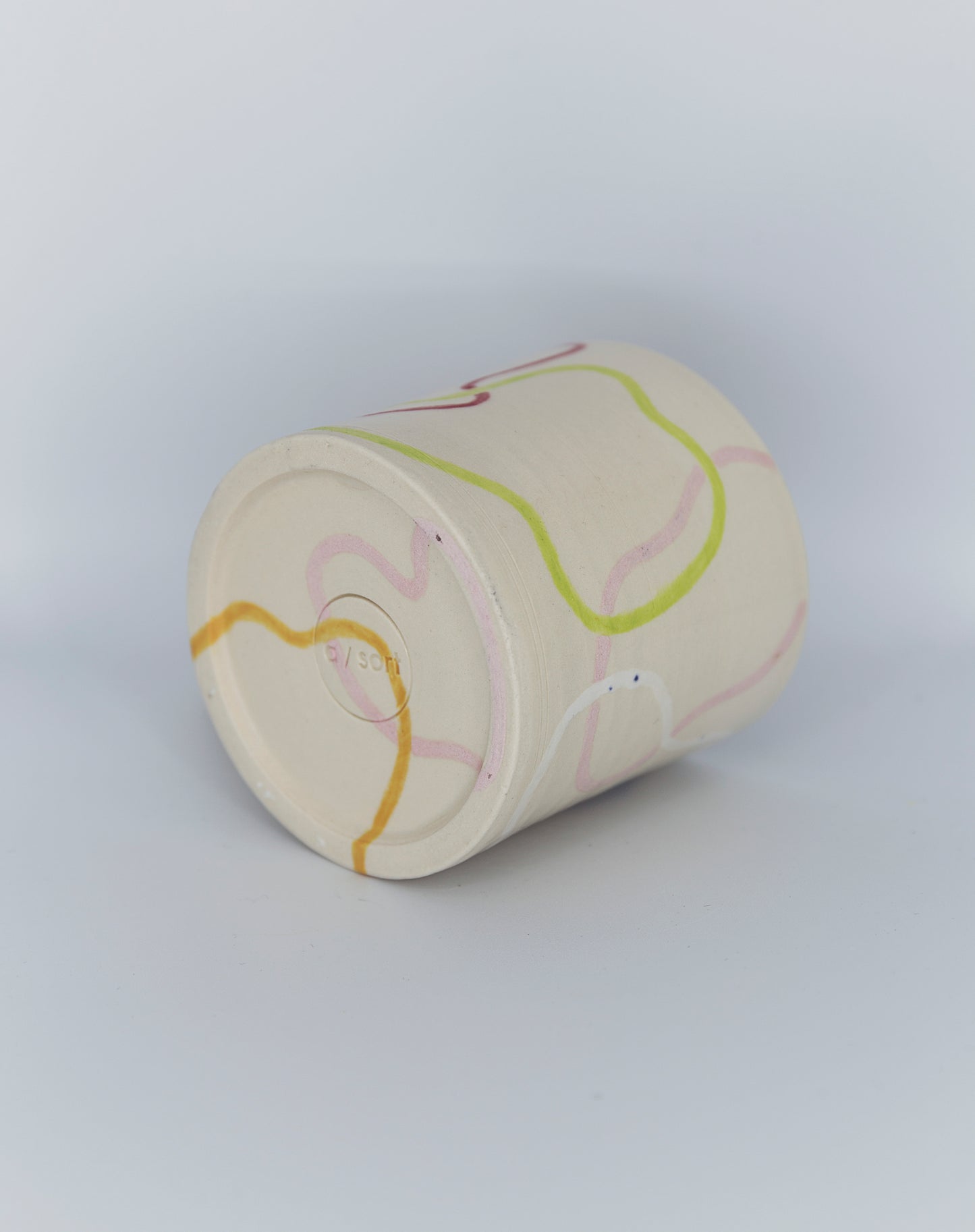 Hand Painted Irregular Circles Mug
