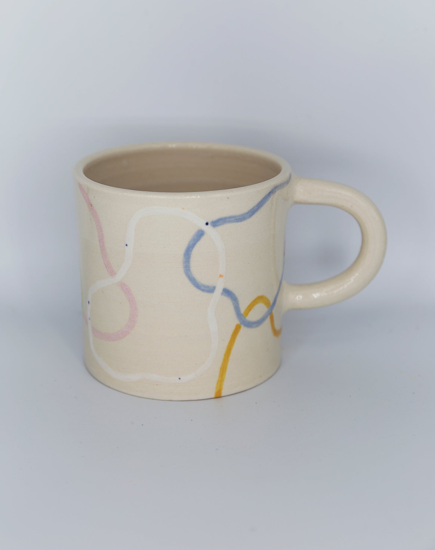 Hand Painted Irregular Circles Mug
