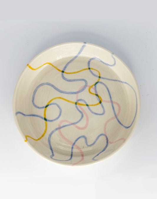 Colourful Ribbon Plate